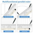 thumbnail image 5 of Multi-Purpose Drawing Parallel Rolling Ruler, 12 Inch Drawing Design Ruler for Measuring, Drafting, 5 of 6