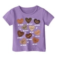 thumbnail image 4 of T-shirts Filles Col Rond Imprimé Manches Courtes Hauts Vêtements d'Été pour Filles Vêtements Filles Taille 1-2 Ans Mode Filles, 4 of 4