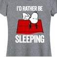 thumbnail image 3 of Peanuts - Lazy Snoopy - Women's Short Sleeve Graphic T-Shirt, 3 of 6