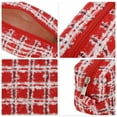 thumbnail image 3 of Unique Bargains 1Pc Christmas Knitting Patterns Drawstring Makeup Bag for Vacation Red White Wool, 3 of 6