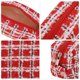 thumbnail image 3 of Patrones de tejido navideño únicos 1Pc Bolsa de maquillaje con cordón para vacaciones Rojo Blanco Lana, 3 of 6