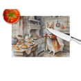thumbnail image 2 of Corgi Fall Kitchen Pumpkins Glass Cutting Board Large 12 in x 15 in, 2 of 5