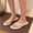 Beige, variant on KIJBLAE Women's Polka Dot Soft Rubber Flip Flops, Wide Width Durable Non Slip Comfort Casual Beach Summer Slippers Yellow 40