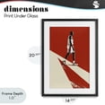 thumbnail image 4 of Stupell Industries Modern Retro Basketball Legend Black Framed Print Under Glass, 14 x 20, by Ray Powers, 4 of 8