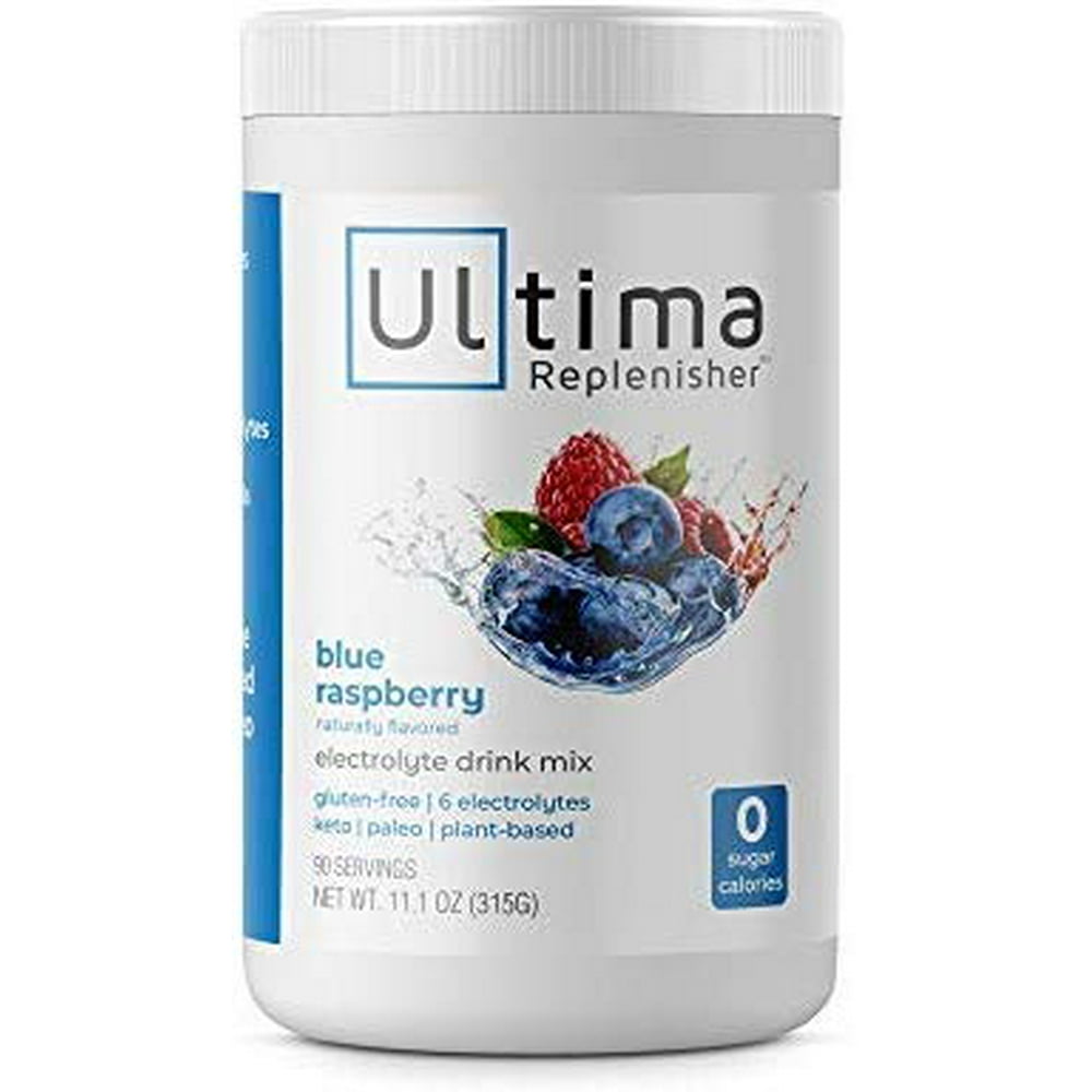 Ultima Replenisher Electrolyte Hydration Mix, Blue Raspberry, 90
