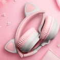 thumbnail image 4 of Audífonos Bluetooth Diadema VIMI 3.5 Con Orejas De Gato Con Luz Led Radio Blanco, 4 of 5