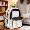 thumbnail image 5 of DISNIMO Butterfly Floral School Backpack, Multi Compartment Spacious Bookbag with Side Mesh Pockets for Elementary & Middle School Kids Daily Use, Travel, Outdoor Activities, 5 of 7