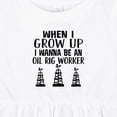 thumbnail image 4 of Inktastic Future Oil Rig Worker Girls Baby Dress, 4 of 5