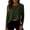 Army Green, variant on Long Sleeve Tee for Women Athletic Gym Workout Crop Tops Yoga Shirts Red M(M)