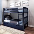 thumbnail image 1 of BEDSMART Lits Superposés Simple sur Simple en Bois Massif avec Rangement / Bleu, 1 of 7