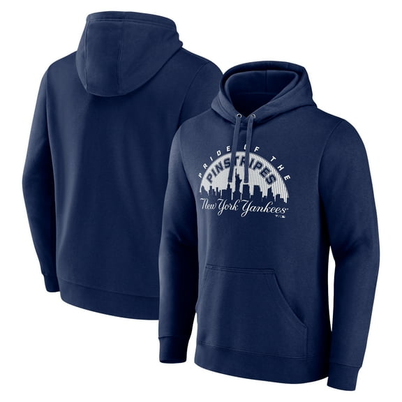 Men's  Navy New York Yankees Pride of the Pinestripes Pullover Hoodie