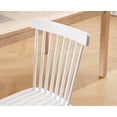 thumbnail image 6 of Dayalane Farmhouse Windsor Dining Chairs Set of 2, Solid Wood Spindle Back Dining Side Chairs, Mid-Century French Country Oak Kitchen Chairs for Dining Room Living Room Kitchen Restaurant, White, 6 of 19