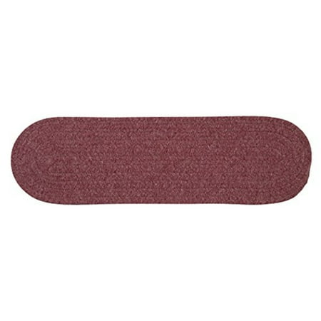Colonial Mills Bristol Braided Red Area Rugs 8"x28" (SET 13)