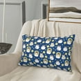 thumbnail image 5 of Lsque Star Penguin Pattern Pillow Case – Soft & Cozy Throw Pillow Cover, Hypoallergenic Cushion Case for Sleeping Women with Envelope Closure-16"x24", 5 of 6