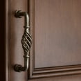 thumbnail image 4 of GlideRite  3.75-inch CC Satin Nickel Fluted Birdcage Cabinet Pulls (Pack of 10 or 25), 4 of 6