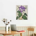 thumbnail image 2 of Nawypu  Vintage Purple Yellow Morning Glory Floral Study, Designed Canvas Wall Art, Grey, 2 of 4