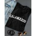 thumbnail image 3 of Kalamazoo White Text  Women Black T-Shirt, Female XX-Large, 3 of 4