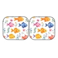 thumbnail image 6 of Multi-Size 2pce Car Front Glass Visor Collapsible Sunscreen No Odor Comfortable For Most Cars Suv Trucks Cute Fish, 6 of 7