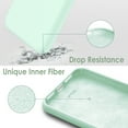 thumbnail image 6 of JETech Silicone Case for iPhone X, iPhone Xs, 5.8-Inch, Silky-Soft Touch Full-Body Protective Case, Shockproof Cover with Microfiber Lining (Seafoam), 6 of 7