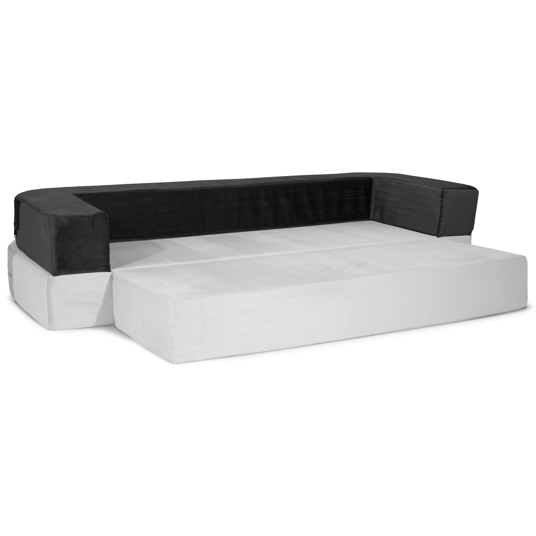 Precious Tails Orthopedic Foam Velvet Convertible Sofa Dog Bed