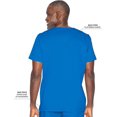 thumbnail image 3 of Landau ProFlex Tailored Fit Comfort Stretch 2-Pkt V-Neck Scrub Top for Men 4259, 3 of 6