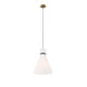 thumbnail image 2 of Lámpara colgante Modway Starlight de latón satinado blanco de 1 luz, 2 of 8