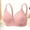Pink, variant on Amidoa Push-up Bras for Women Beige Wire-Free Large Bust Solid Full-Figure Bra Bralettes for Women L