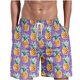 thumbnail image 2 of Puntoco pantalones cortos de verano para mujer, moda 2024, estampado de llama para hombre, pantalones cortos informales de playa con dibujo de fruta hawaiana especial, 2 of 5