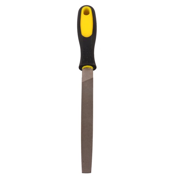 OUNONA 10inch Hardened Steel File Comfortable Hand Grip Handles Flat