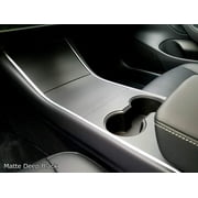 Tesla Model 3 / Model Y Center Console Wrap - Matte Deep Black