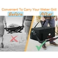 thumbnail image 2 of Grill Carry Bag for Weber Weber Q2200 Liquid Propane Grill,Compatible with Weber Q2200 Liquid Propane Grill,600D Heavy Duty Weather Resistant Grill Cover for Weber Q2200 Grill, 2 of 7