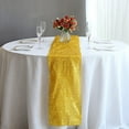 thumbnail image 4 of BalsaCircle 12x108 in Gold Metallic Tinsel Polyester Table Runner Wedding Party Events Decorations Supplies, 4 of 8