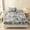 Gray and Green Dollar Bill Print, variant on Orylavena Gray Green Money Print Microfiber Fitted Sheet Set, Queen, 3-Piece