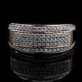 thumbnail image 3 of TAAPSEE JEWELS Round Cut CZ Engagement Wedding Ring Trio Set 1.34Ct 14k Rose Gold Finish, 3 of 6