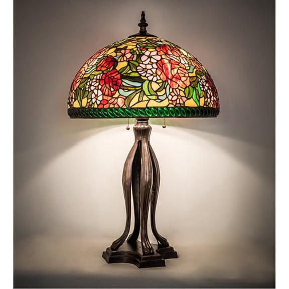 33" High Romance Rose Table Lamp