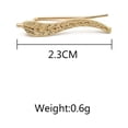 thumbnail image 5 of WHAMVOX 1 Pair Chic Leaf Ear Climbers Delicate Fashion Crawler Cuff Earrings Jewelry for Women (Golden), 5 of 8