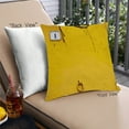 thumbnail image 1 of Ahgly Company Color Focus Yellow Outdoor Throw Pillow, 18 inch by 18 inch, 1 of 6