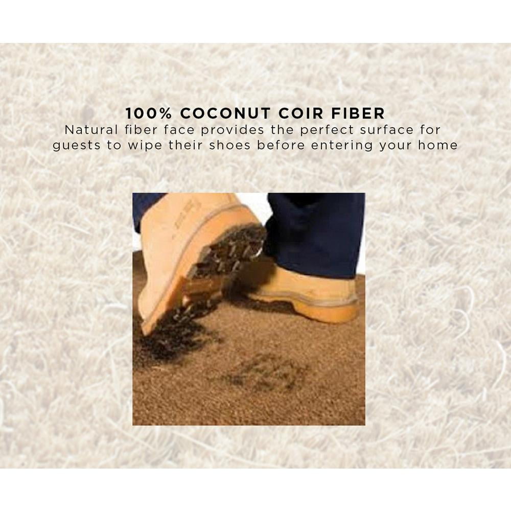 A1HC First Impression 30 in. x 48 in. Rubber and Coir Molded Double Door Mat