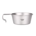 thumbnail image 1 of Mistaha Bol Léger en Titane avec Poignée - Capacité de 350ml, Résistant à la Corrosion, Mesures Graduées, Portable pour Camping et Randonnée, 1 of 6