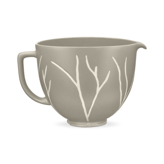 KitchenAid 5-Quart Bare Leaves Ceramic Bowl | Fits 4.5-Quart & 5-Quart KitchenAid Tilt-Head Stand Mixers