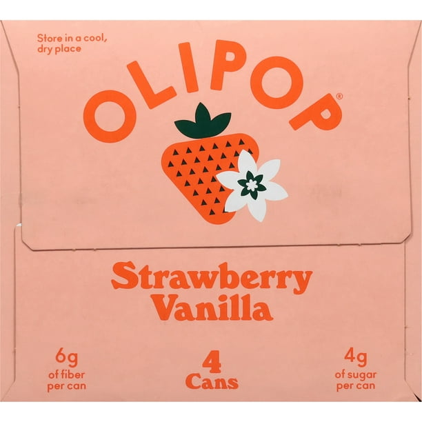 OLIPOP Strawberry Soda 4pk | Soda box for catering orders