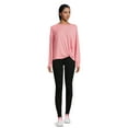 thumbnail image 2 of Time and Tru Women's Long Sleeve Twist Top, Sizes XS-XXXL, 2 of 5