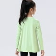 thumbnail image 3 of 4T-12T Girls Athletic Performance Long Sleeve Shirts Active Dry Fit Rash Guard Yoga T-Shirt Loose Fit, 3 of 8