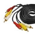 thumbnail image 3 of Unique Bargains 8.5ft 3 RCA Male to Male Connector Audio Video AV Cable Black, 3 of 4