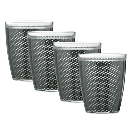 Kraftware Fishnet 14 oz. Doublewall Drinkware - Set of 4