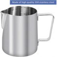 thumbnail image 3 of KAIYANG Jarra de leche 350 ml / 12 FL.OZ tanque de leche de acero inoxidable color plata (9 7,5 cm), 3 of 5