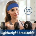 thumbnail image 3 of Clearance! headbands for women headbands for women non slip Sport Headbands For Women Men Elastic Soft Fabric Non Slip Hair Bands Hair Warp For Daily Workout Yoga Running Sports Unisex, 3 of 3