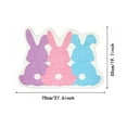 thumbnail image 3 of Easter Rabbit Bunny Eggshell Shaped Bunny Rug 27''X20'' Non Washable Welcome Door Mat Cute Spring Doormats For Indoor Outdoor Entrance Imitation Cashmeree Home Bathroom Bear Skin Blanket Squid Blanket, 3 of 4