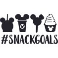 thumbnail image 1 of Design With Vinyl Home Wall Decals Snack Goals Silhouette Motivational Wall Decal for Boys Girls Bedroom - DIY and Removable - Size: 19 In x 15 In, 1 of 3