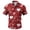 O9-Wine, variant on Havenx Valentines Day Shirt for Men Button Up Heart Print Outfits Short Sleeve Lapel Tees Slim Fit Lightweight Valentines Day Heart Dress Shirts,Deep Red 4XL